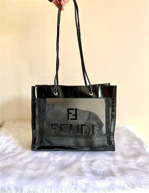 vintage fendi mesh tote|old style Fendi bags.